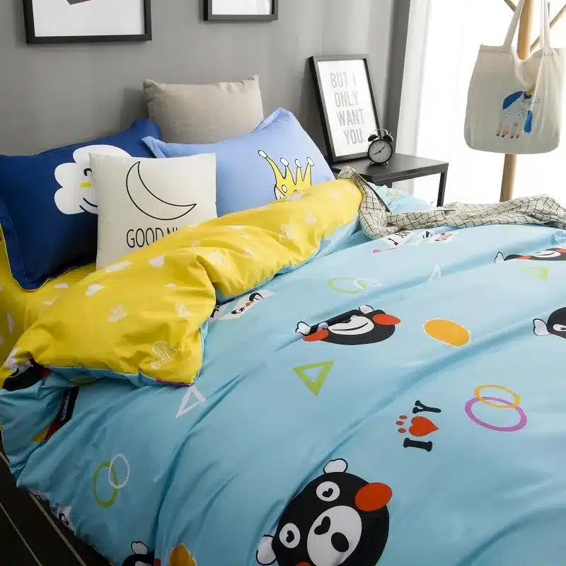 Autumn bed 2017 New duvet cover set dinosaur bedding set duvet cover AB side bed set printing flat sheet super king bedclothes 218