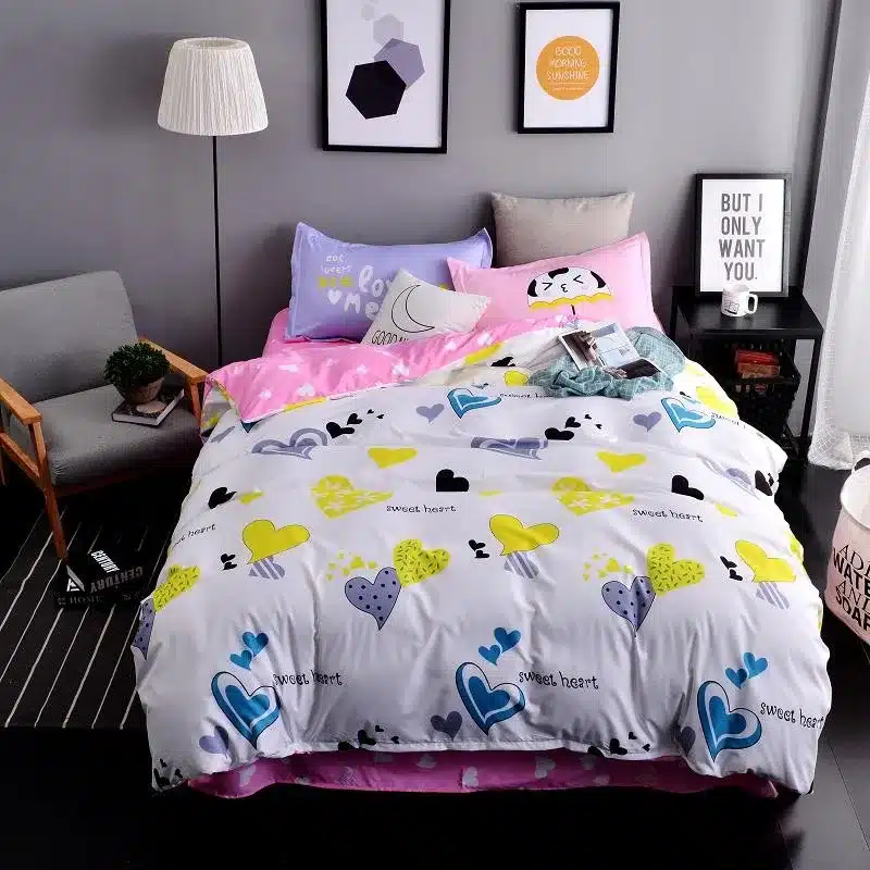 Autumn bed 2017 New duvet cover set dinosaur bedding set duvet cover AB side bed set printing flat sheet super king bedclothes 222