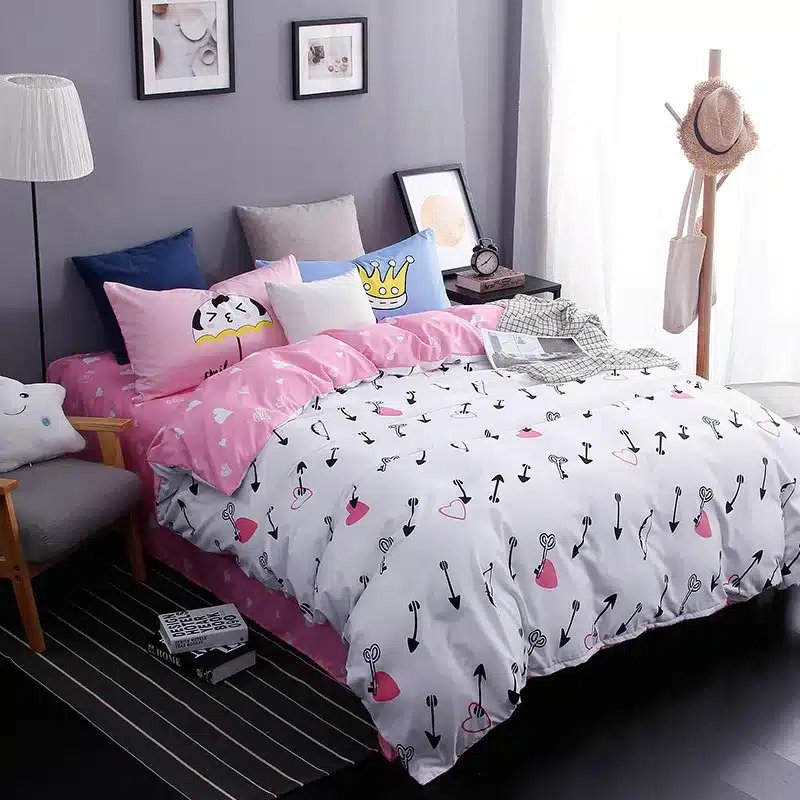 Autumn bed 2017 New duvet cover set dinosaur bedding set duvet cover AB side bed set printing flat sheet super king bedclothes 229