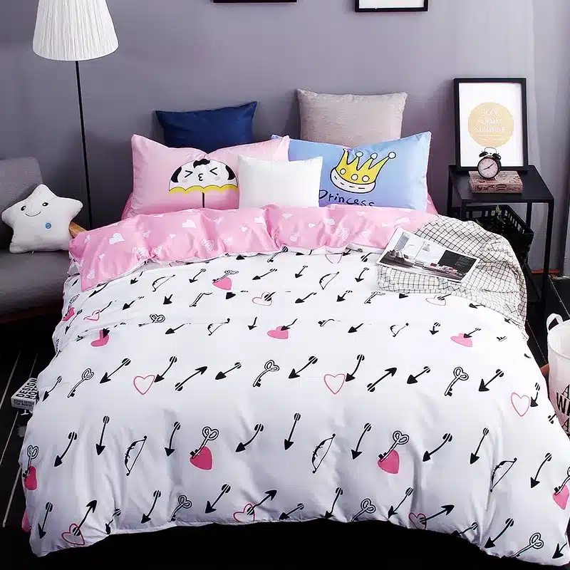 Autumn bed 2017 New duvet cover set dinosaur bedding set duvet cover AB side bed set printing flat sheet super king bedclothes 230