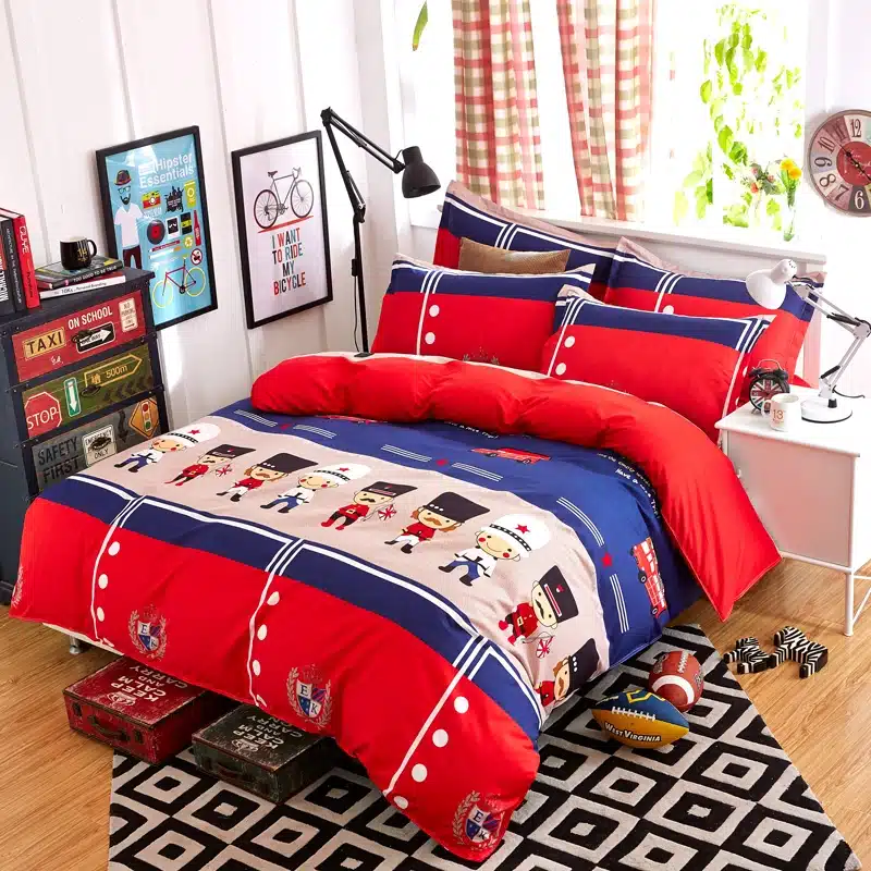 Black rose bedding set Rose Heart duvet cover 3 or 4pcs/set Summer bed set white bedclothes Flora flat sheet daisy kid bedlinen 67