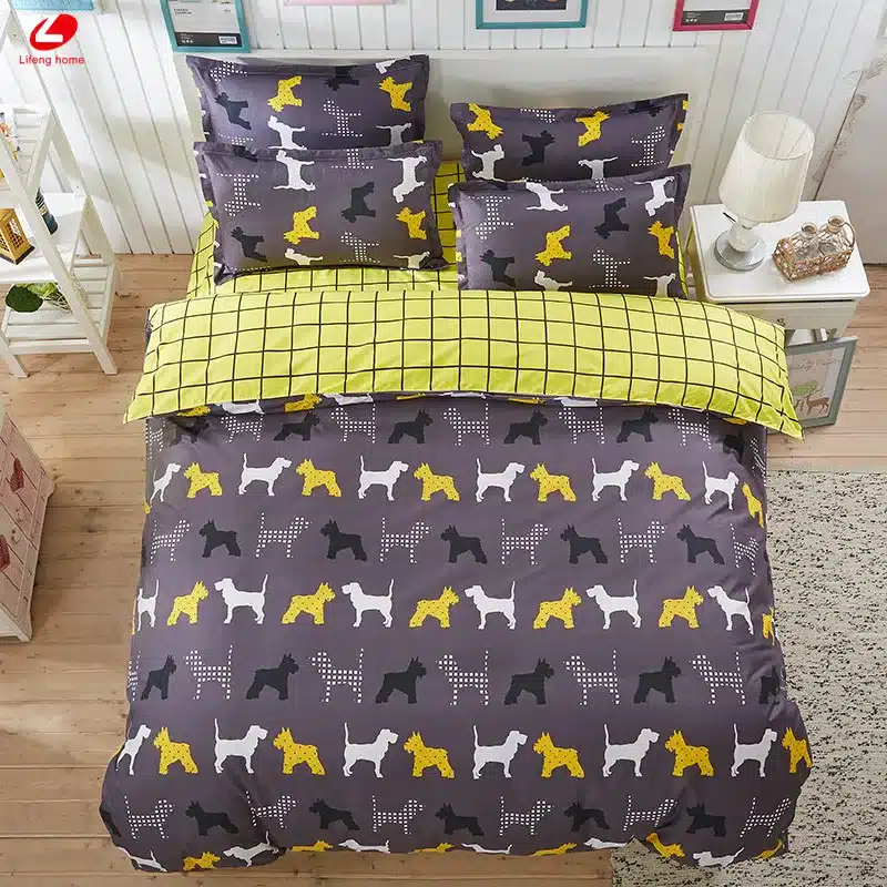 Black rose bedding set Rose Heart duvet cover 3 or 4pcs/set Summer bed set white bedclothes Flora flat sheet daisy kid bedlinen 90