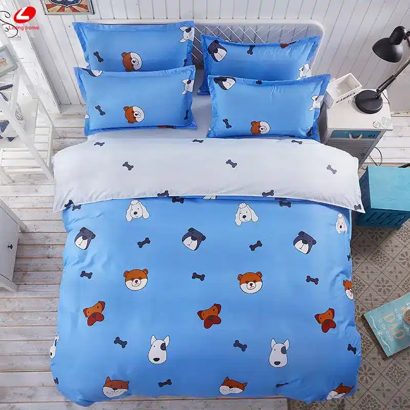 Black rose bedding set Rose Heart duvet cover 3 or 4pcs/set Summer bed set white bedclothes Flora flat sheet daisy kid bedlinen 91