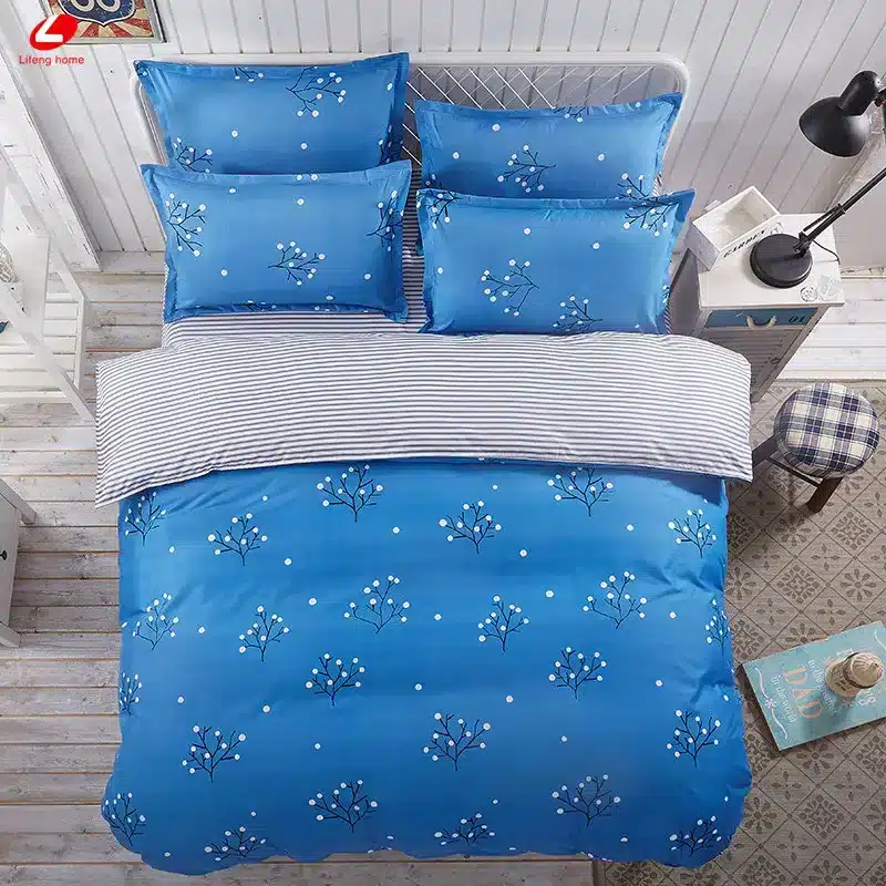 Black rose bedding set Rose Heart duvet cover 3 or 4pcs/set Summer bed set white bedclothes Flora flat sheet daisy kid bedlinen 94