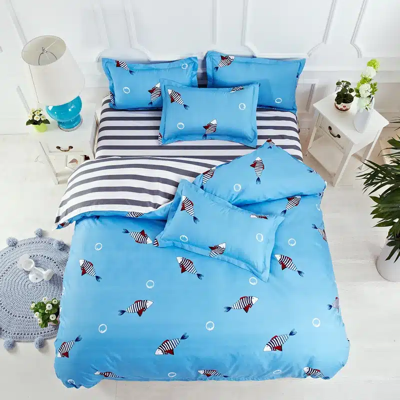 Black rose bedding set Rose Heart duvet cover 3 or 4pcs/set Summer bed set white bedclothes Flora flat sheet daisy kid bedlinen 118