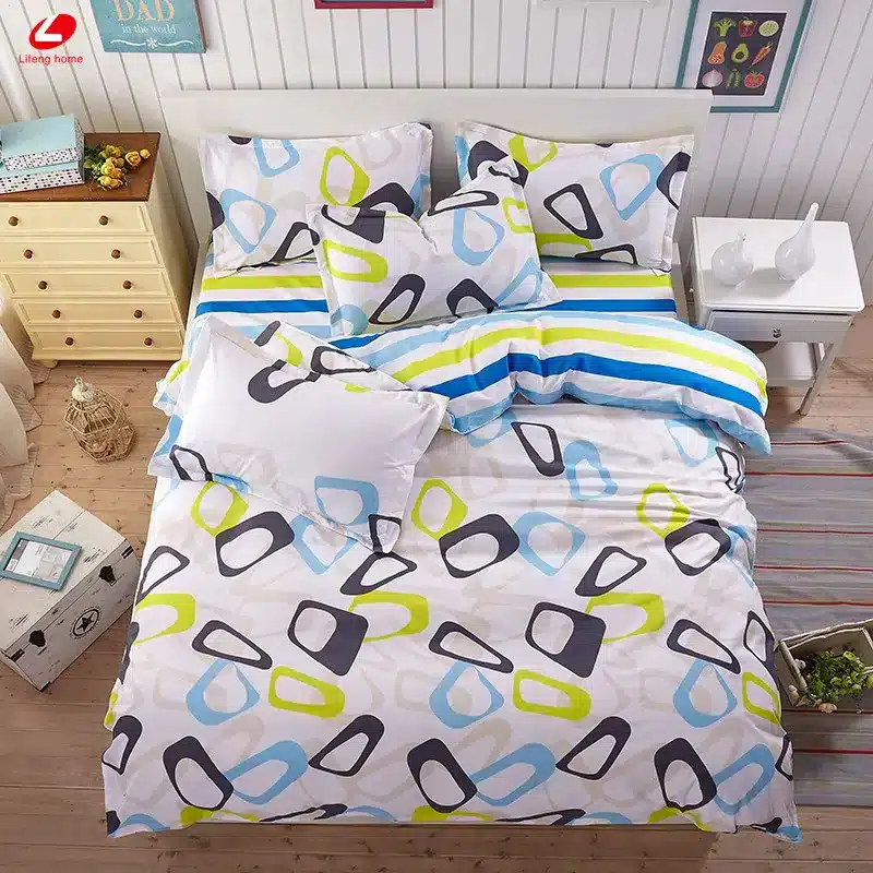 Black rose bedding set Rose Heart duvet cover 3 or 4pcs/set Summer bed set white bedclothes Flora flat sheet daisy kid bedlinen 126