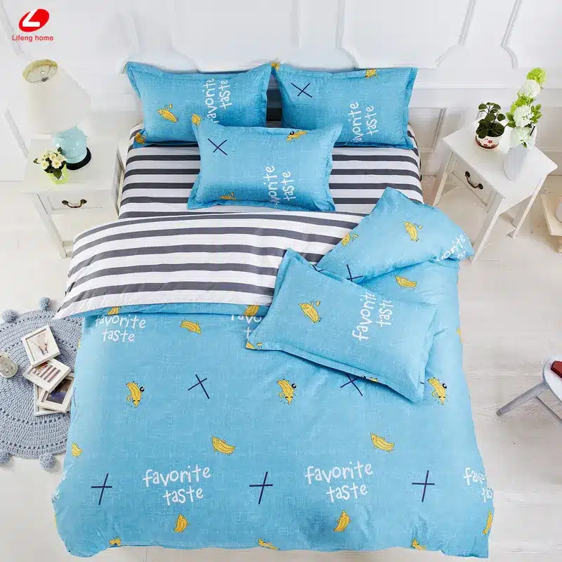 Black rose bedding set Rose Heart duvet cover 3 or 4pcs/set Summer bed set white bedclothes Flora flat sheet daisy kid bedlinen 133