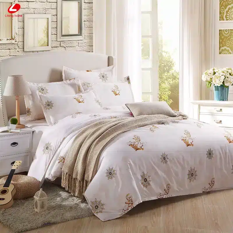 Black rose bedding set Rose Heart duvet cover 3 or 4pcs/set Summer bed set white bedclothes Flora flat sheet daisy kid bedlinen 136