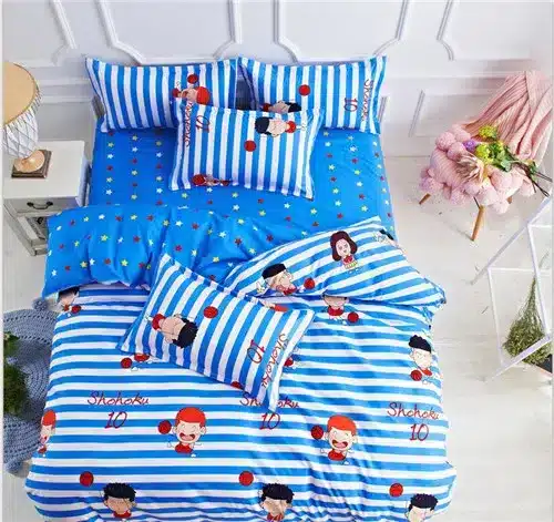 Black rose bedding set Rose Heart duvet cover 3 or 4pcs/set Summer bed set white bedclothes Flora flat sheet daisy kid bedlinen 141