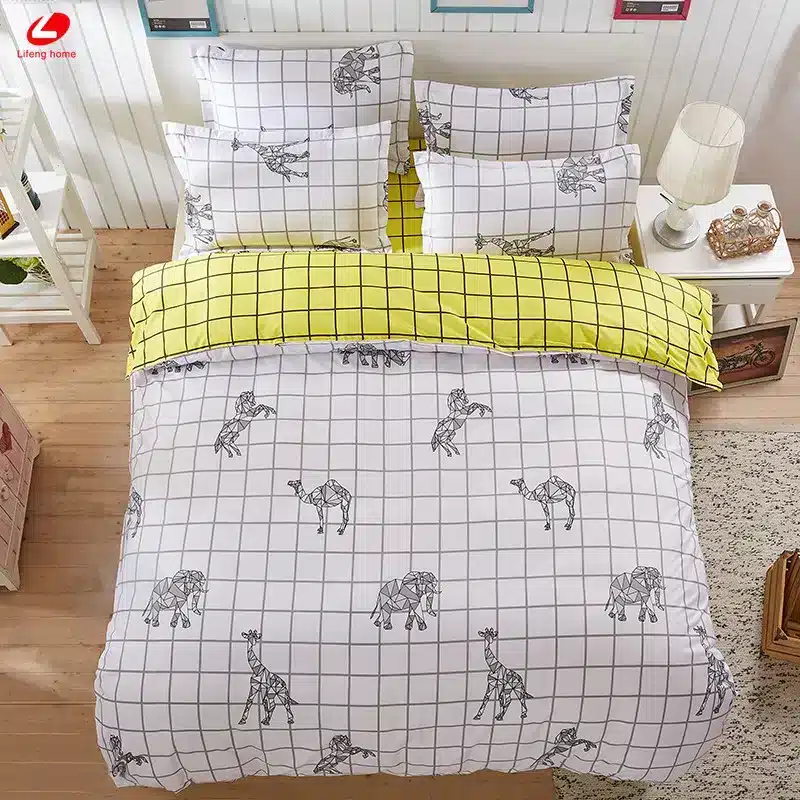 Black rose bedding set Rose Heart duvet cover 3 or 4pcs/set Summer bed set white bedclothes Flora flat sheet daisy kid bedlinen 149