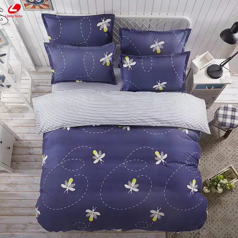 Black rose bedding set Rose Heart duvet cover 3 or 4pcs/set Summer bed set white bedclothes Flora flat sheet daisy kid bedlinen 155