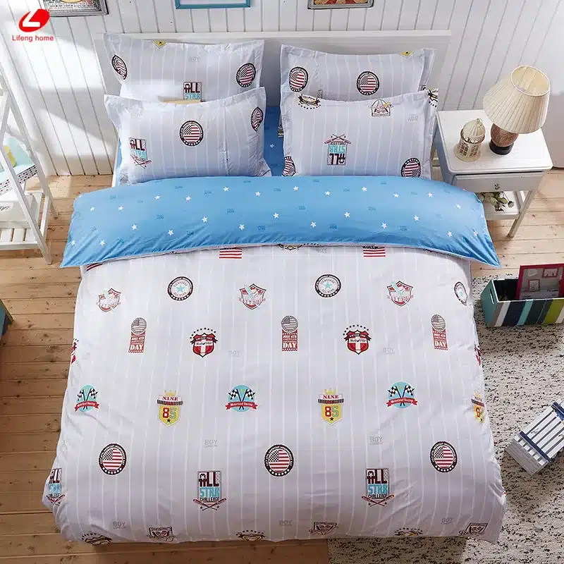 Black rose bedding set Rose Heart duvet cover 3 or 4pcs/set Summer bed set white bedclothes Flora flat sheet daisy kid bedlinen 157