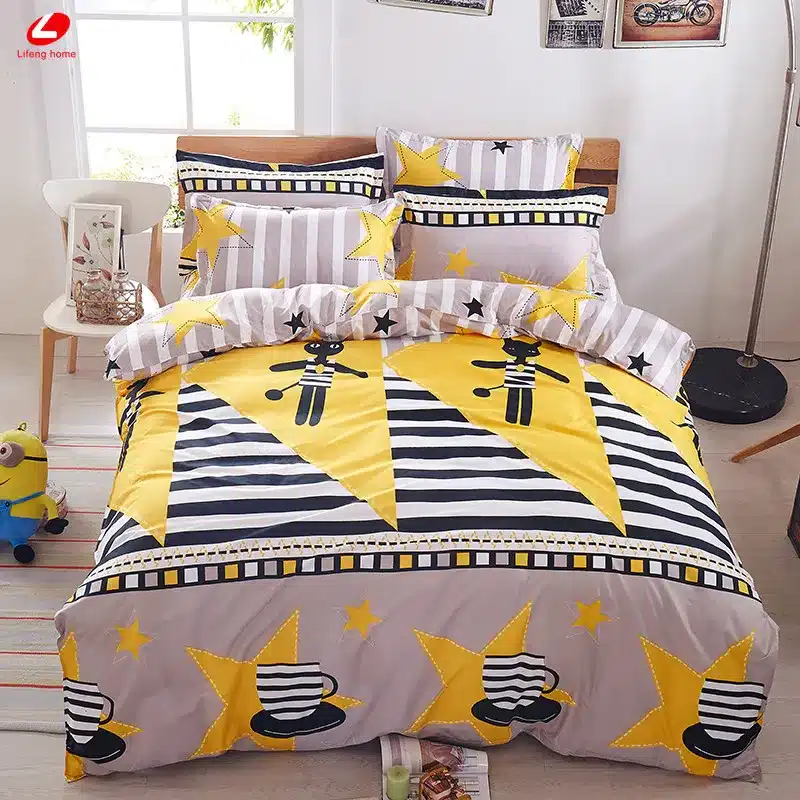 Black rose bedding set Rose Heart duvet cover 3 or 4pcs/set Summer bed set white bedclothes Flora flat sheet daisy kid bedlinen 158