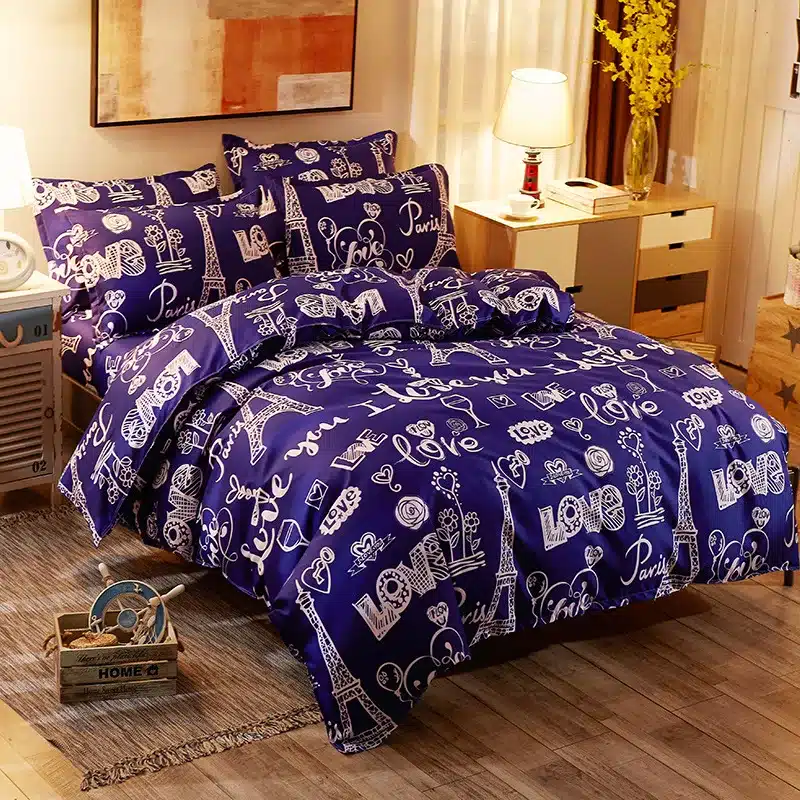 Cactaceae bedding set Mans Stripe duvet cover set summer Green sheet, pillowcase&duvet cover set white black star bed linen set 9