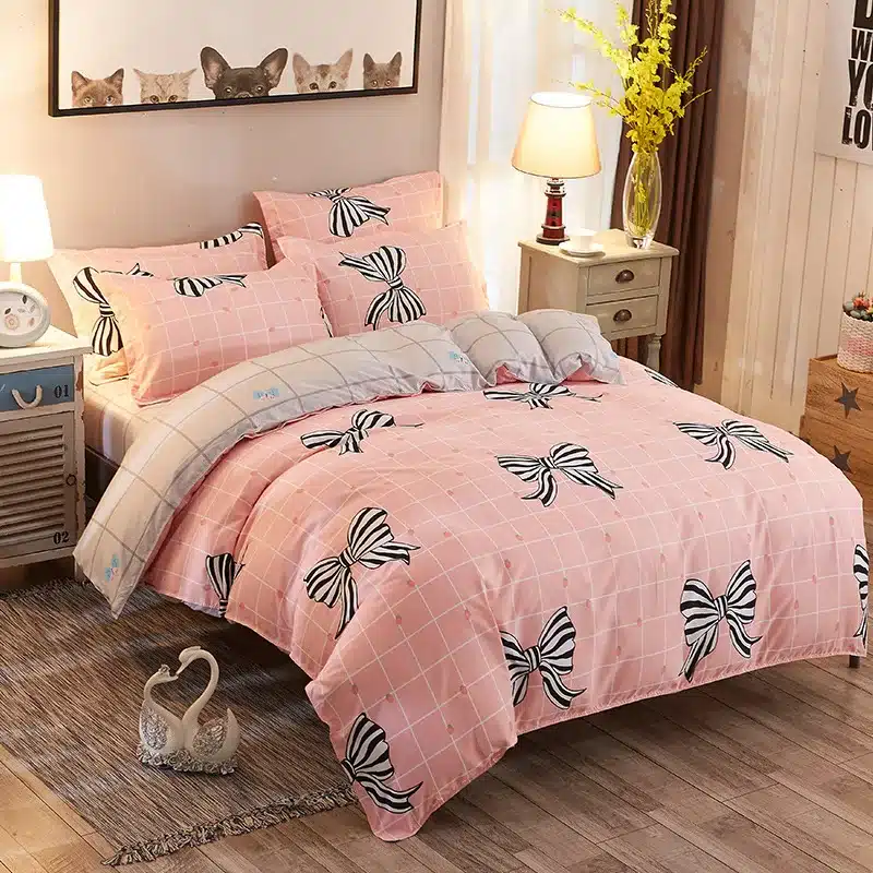 Cactaceae bedding set Mans Stripe duvet cover set summer Green sheet, pillowcase&duvet cover set white black star bed linen set 24