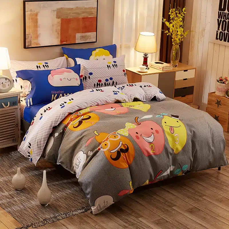 Cactaceae bedding set Mans Stripe duvet cover set summer Green sheet, pillowcase&duvet cover set white black star bed linen set 30