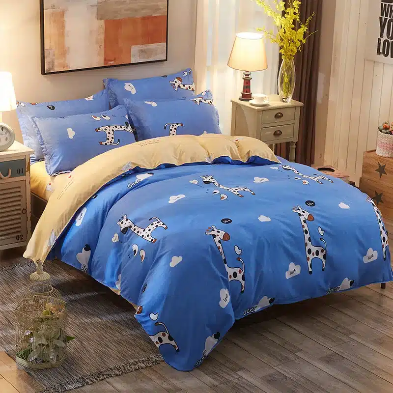Cactaceae bedding set Mans Stripe duvet cover set summer Green sheet, pillowcase&duvet cover set white black star bed linen set 34