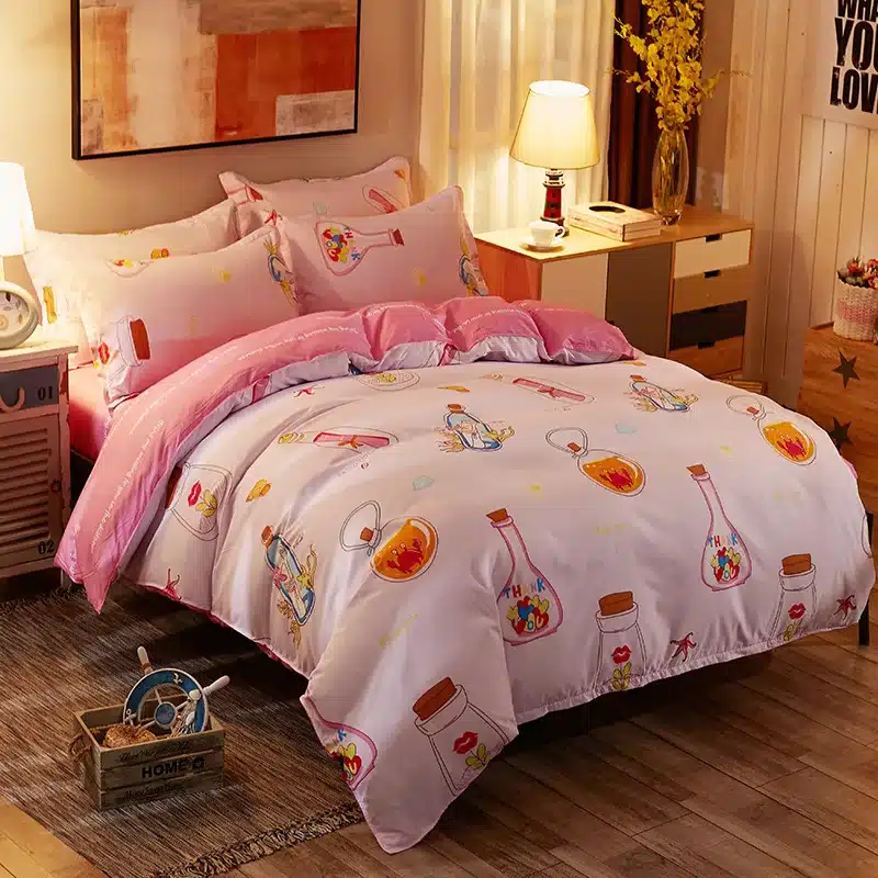 Cactaceae bedding set Mans Stripe duvet cover set summer Green sheet, pillowcase&duvet cover set white black star bed linen set 35