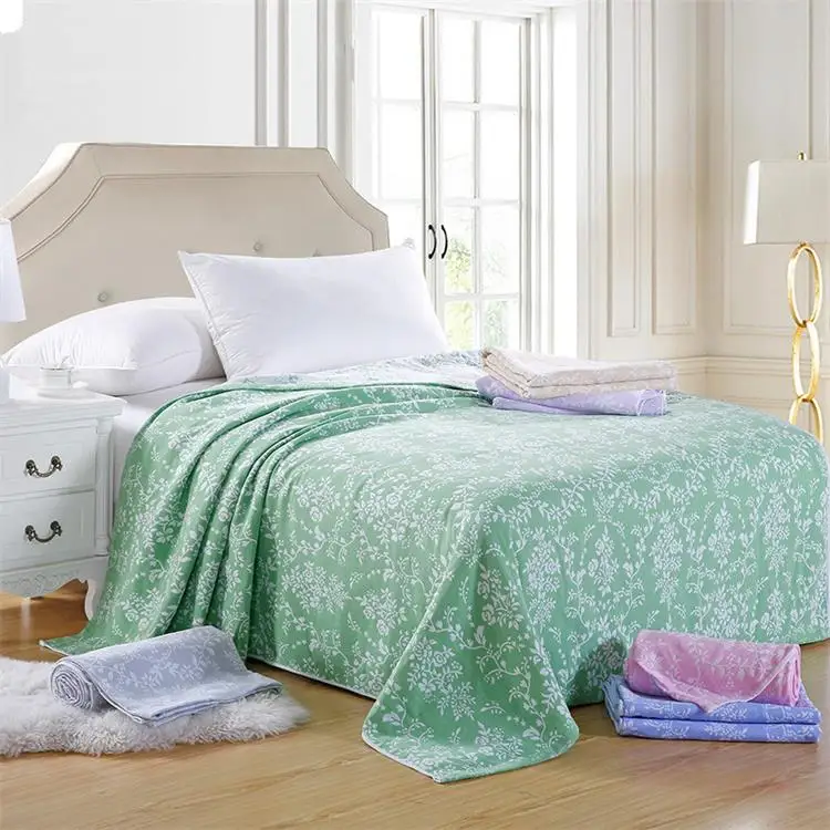 2017 100% Cotton Super Soft Towel Blanket On the Bed Summer Quilt Bed Sheet Eco-friendly Bed Plaid Sofa 150x200cm 1pcs for adult 3