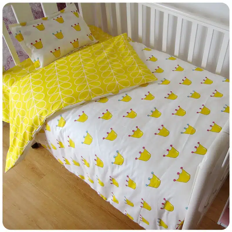 adamant ant 3 Pcs Cotton Crib Bed Linen Kit Cartoon Baby Bedding Set Includes Pillowcase Bed Sheet Duvet Cover Without Filler 9