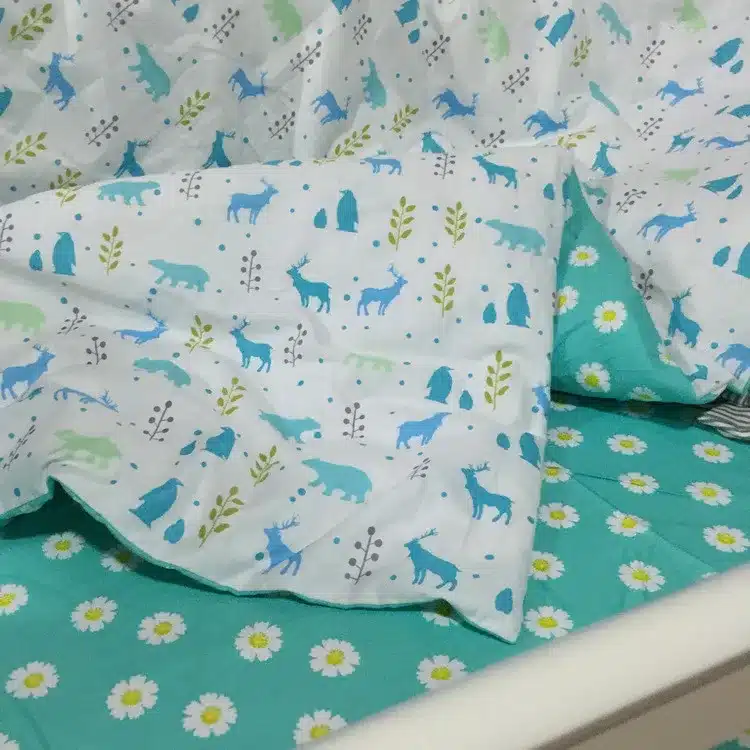adamant ant 3 Pcs Cotton Crib Bed Linen Kit Cartoon Baby Bedding Set Includes Pillowcase Bed Sheet Duvet Cover Without Filler 20