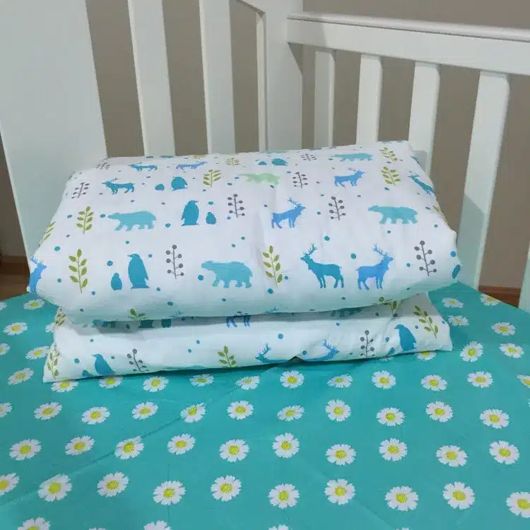 adamant ant 3 Pcs Cotton Crib Bed Linen Kit Cartoon Baby Bedding Set Includes Pillowcase Bed Sheet Duvet Cover Without Filler 22
