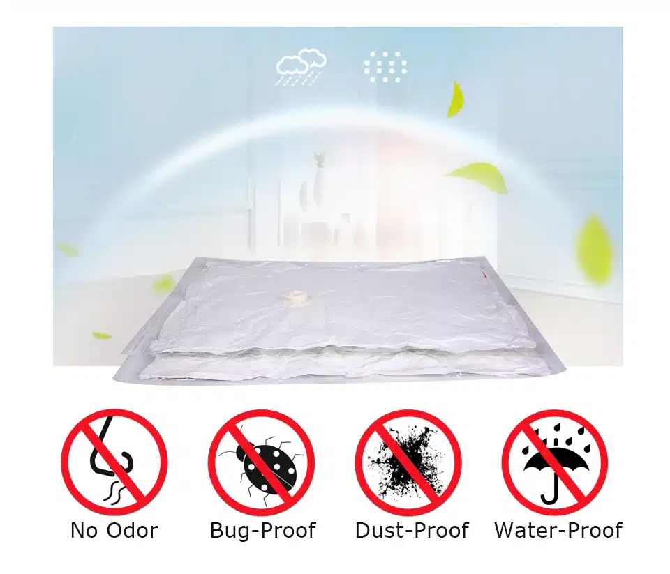 8 PCS+ 1 Hand Pump Vacuum Storage Bag JUMBO Large Space Saver Cube Bag organizer for Clothes Blanket Toy Wardrobe Bed Sheets 7