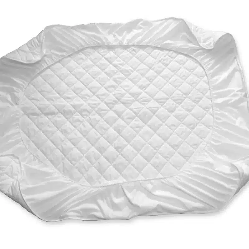 white quilting bed pad fitted sheets linens sanding polyester fabric multi-size mattress protection cover 11