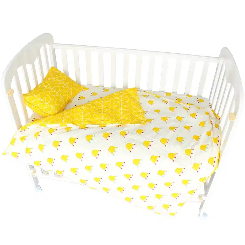 5Pcs Baby Bedding Set For Crib Newborn Baby Bed Linens For Girl Boy Detachable Cot Sheet Quilt Pillow Including The Filling 5