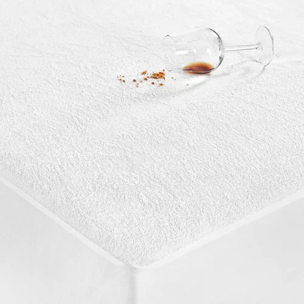 120x200cm Luxury Terry Cloth Waterproof Mattress Protector Fitted Sheet Mattress Cover with Elastic Machine Washable Anti Mite 17