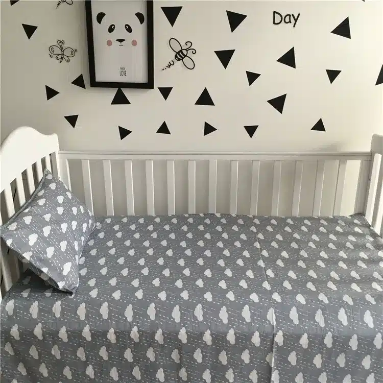 Free shipping New Arrived Hot Ins crib bed linen 2pcs baby Bedding set include pillow case+bed sheet without filling 11