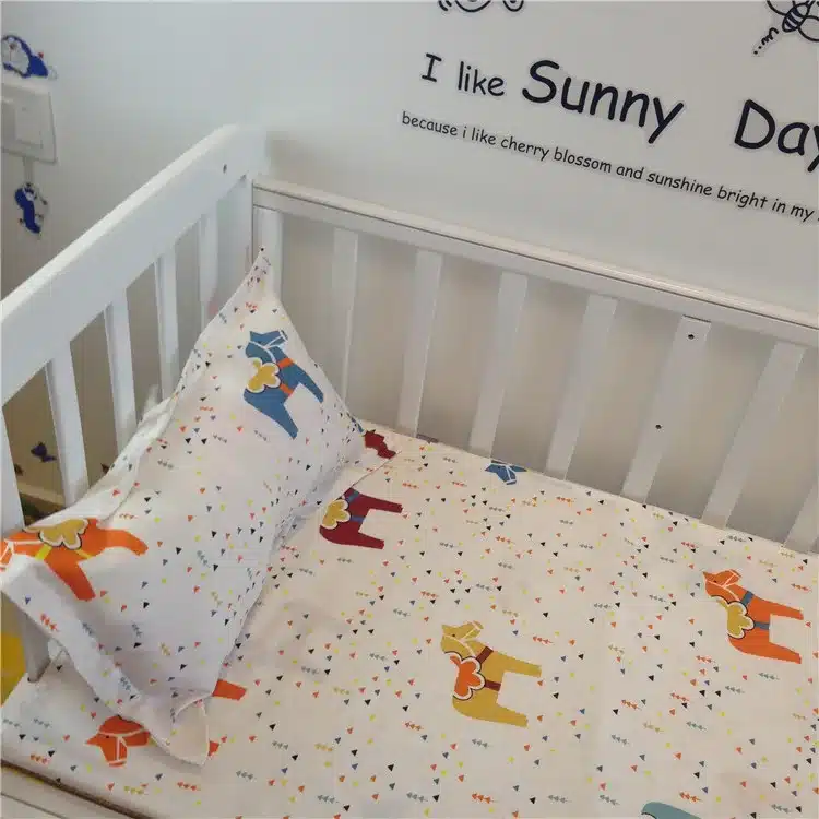 Free shipping New Arrived Hot Ins crib bed linen 2pcs baby Bedding set include pillow case+bed sheet without filling 22