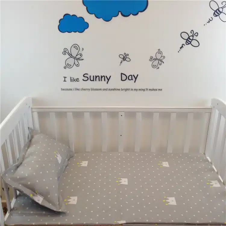 Free shipping New Arrived Hot Ins crib bed linen 2pcs baby Bedding set include pillow case+bed sheet without filling 23