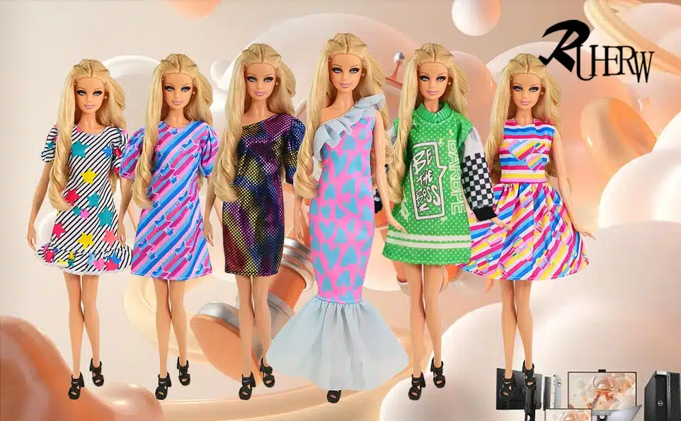 Erinevad riidekomplektid Barbie nukule | kujundav pilt e-kaubamaja pildikogust