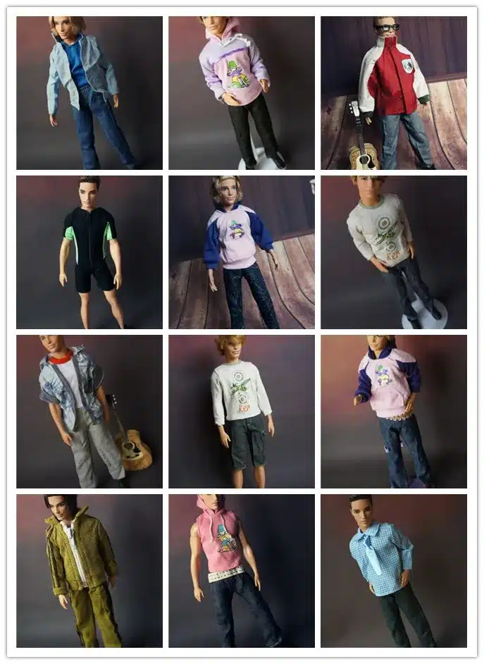 5 sets clothes For Barbie boyfriend Dolls 1/6 ken nice baby toys Girls Gift pullip boy Doll Accessories casual suit lot clothing 11