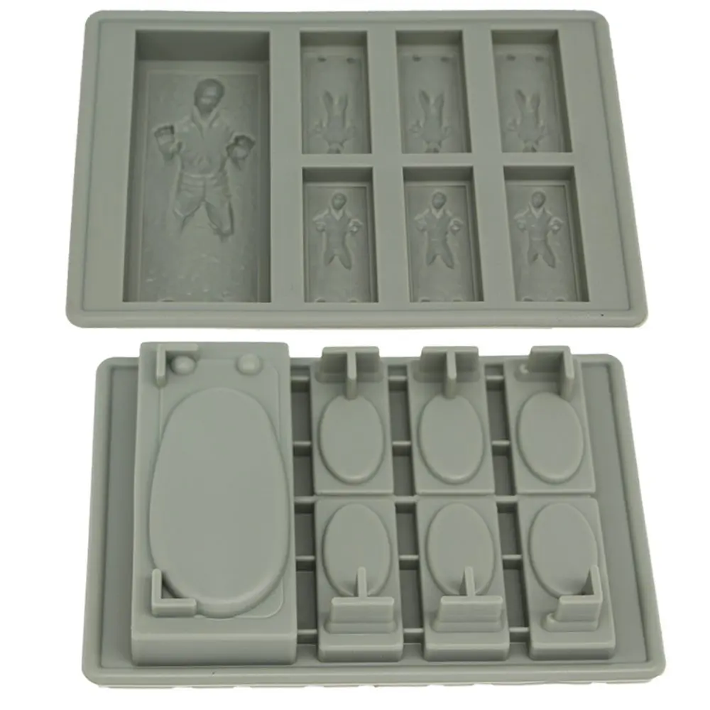 9pcs Star War Ice Cube Trays Silicone Ice Mold Death Star Ice Mold Ice Form Candy Silicone Molds Darth Vader Yoda Master 17
