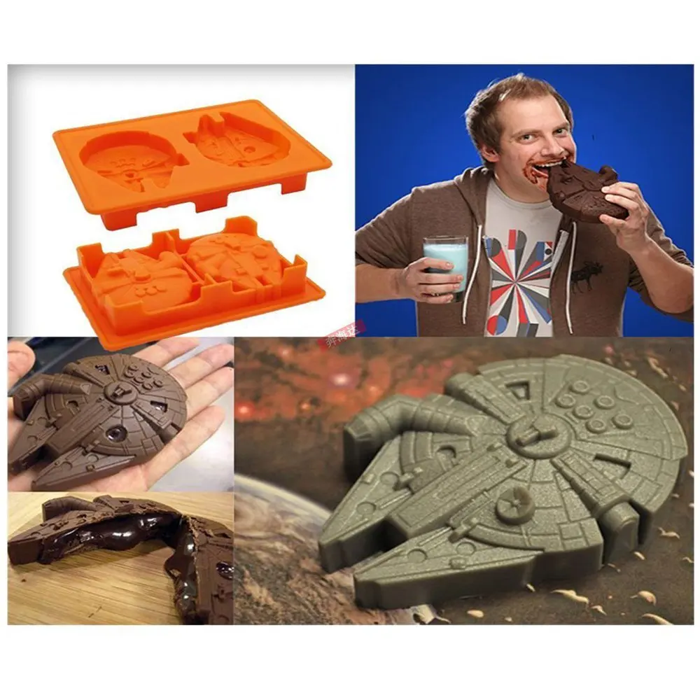 9pcs Star War Ice Cube Trays Silicone Ice Mold Death Star Ice Mold Ice Form Candy Silicone Molds Darth Vader Yoda Master 23