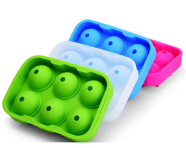 Whiskey Cocktail Big Ice Cube Tray 6 Holes Ice Cube Form Round Shaped Ice Ball Maker Silicone Ice Mold Bar Kitchen Accessories 16