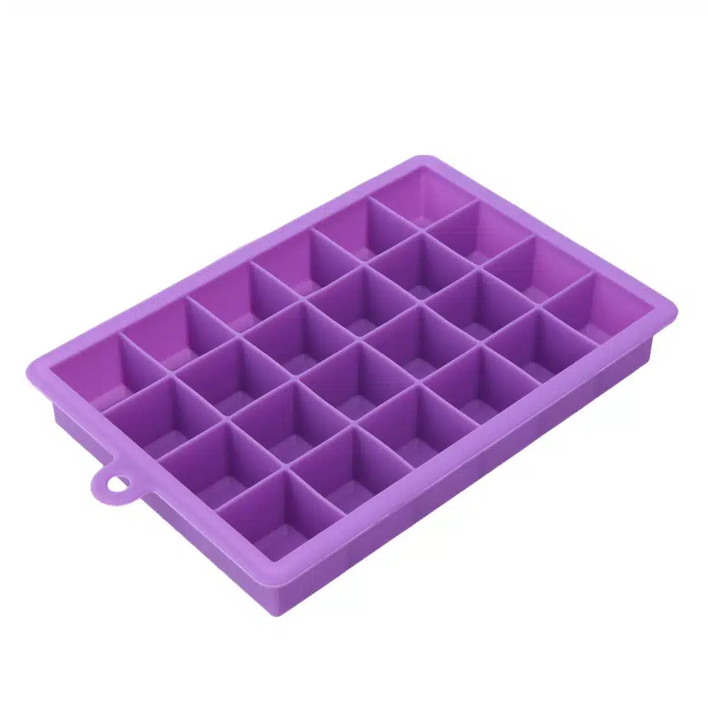DIY Silicone Ice Cube Mold Square Shape Ice mold 24 Cube Ice Tray Fruit Ice Cream Maker Kitchen Bar Drinking Accessories 5 Color 18
