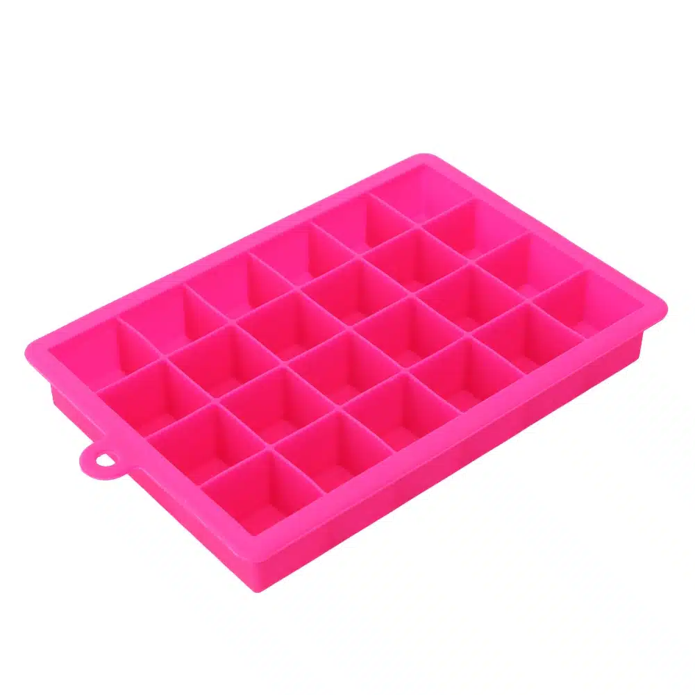 DIY Silicone Ice Cube Mold Square Shape Ice mold 24 Cube Ice Tray Fruit Ice Cream Maker Kitchen Bar Drinking Accessories 5 Color 24