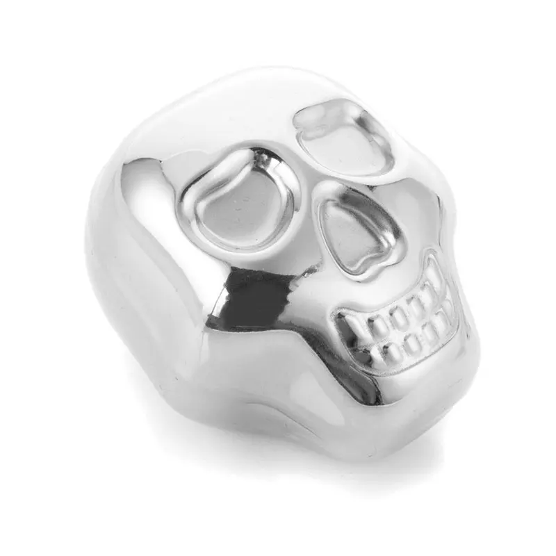Stainless Steel Skull Ice Cube Cooling Beer Whisky Wine Cocktail Rock Cooler Stones Sipping Chillers Bar Tool 5