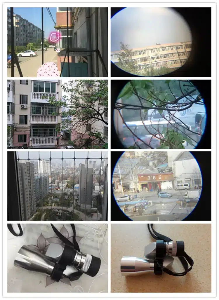 Single pass telescope 8 times spy mini portable HD telescope high outdoor small infrared night vision 15