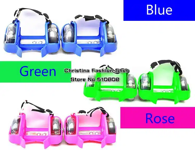 2017 Children Sports Rollerskate Shoes, Kids Flashing Roller Skate Shoes With Wheels, Heel Skate Rollers + Retails Box 10