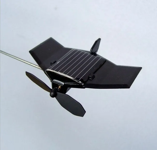DIY Kits Model Plane Solar Powered Toys Black Hawk Solar Aircraft For Children Learning Education Mechanical Christmas Gift 1