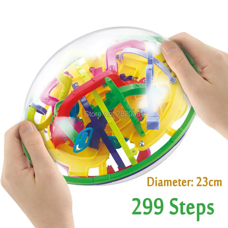 299 steps 3D magical intellect maze ball ,IQ balance logic ability perplexus magnetic toys,training tools smart challenge game 13