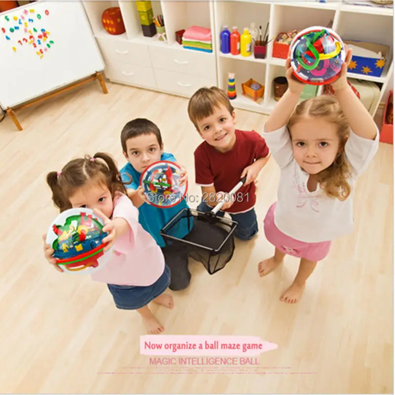 299 steps 3D magical intellect maze ball ,IQ balance logic ability perplexus magnetic toys,training tools smart challenge game 14
