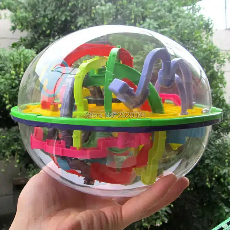 299 steps 3D magical intellect maze ball ,IQ balance logic ability perplexus magnetic toys,training tools smart challenge game 15
