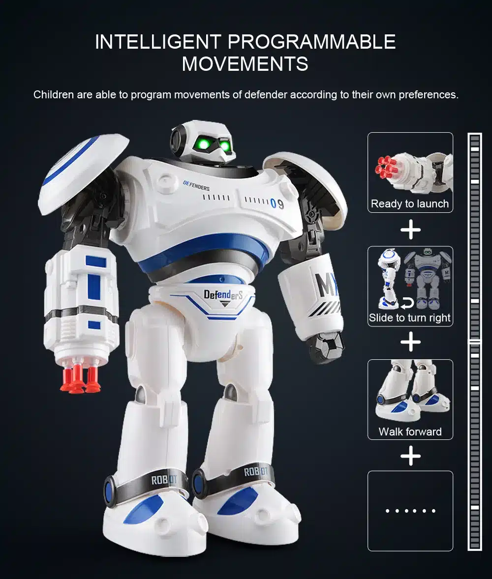 New English RC smart robot toy R-1 Infrared Slide Walk Shoot Dance Intelligent remote control Battle droid kids toy vs 775849 24