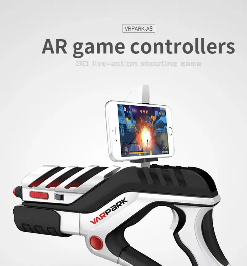 2017 Newest Portable Bluetooth AR-Gun VR AR Game Gun controllers AR Toy Game Gun with 3D AR Games for iPhone Android Smart Phone 1