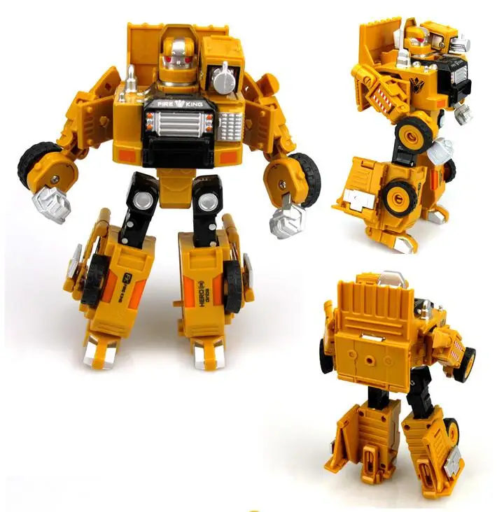 Alloy Engineering Transformation Robot Car Deformation Toy 2 in 1 Metal Alloy Construction Vehicle Truck Assembly Robot Kid Toys 14